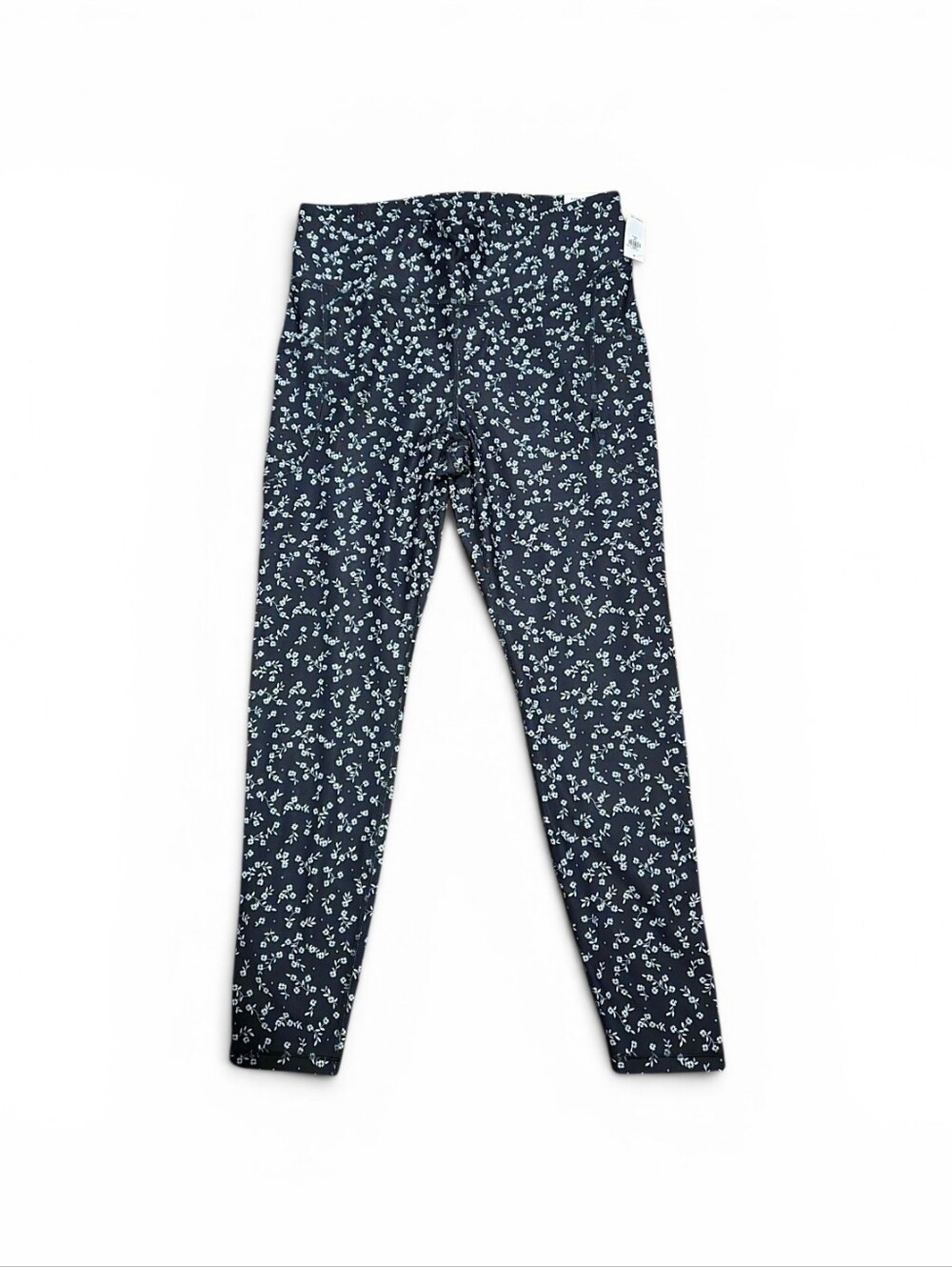 Old Navy Black and White Floral Woman Leggings